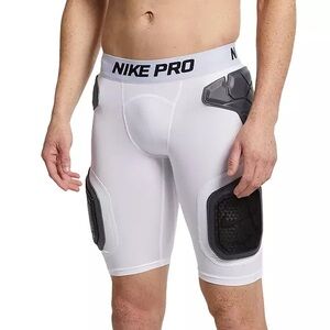 NIKE Pro Hyperstrong Padded Football Shorts Mens Size Large White AQ2732-100 NWT
